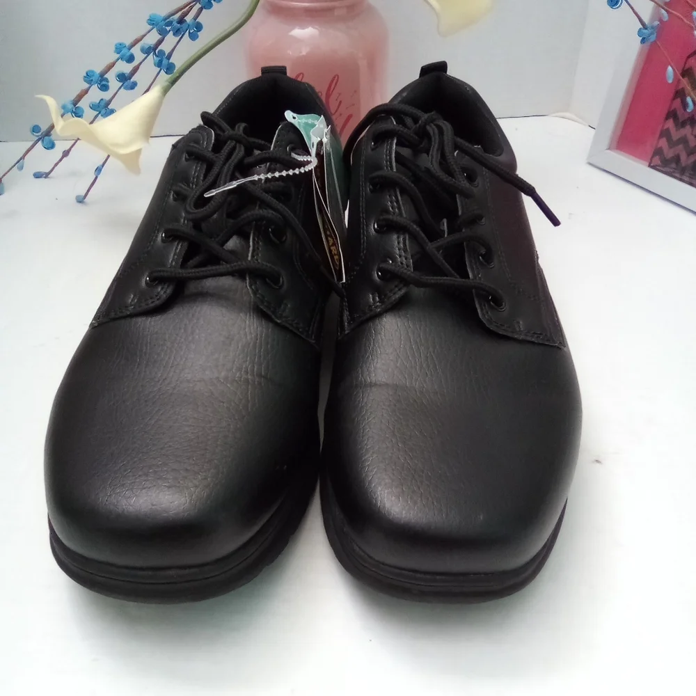Perry Ellis Shoes Men's Size 10W Black Portfolio Ultrafoam Slip Guard Men's NWT